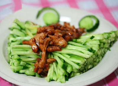 黃瓜拌肉絲——清口又減脂