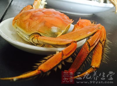 螃蟹本身是一種高寒的易過敏的食物