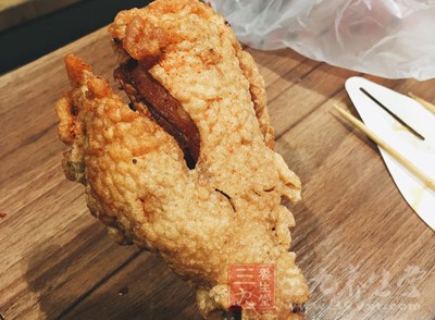 高溫油炸的鹹肉