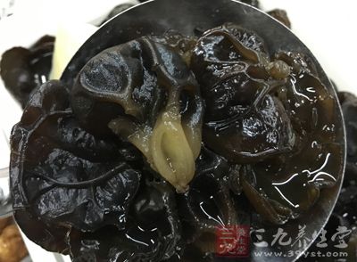 將黑木耳買回家，可將其放在水中泡發