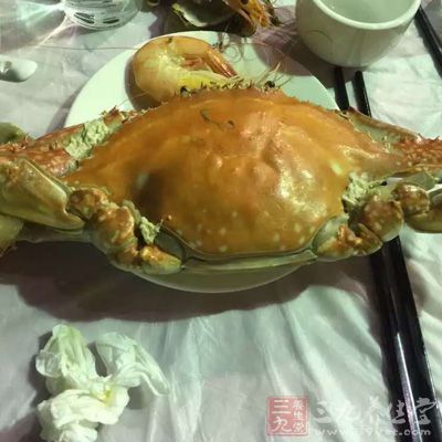 螃蟹和柿子一同吃會腹瀉