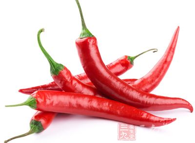 刺激性的食物：辣椒