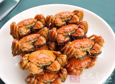 螃蟹是一種味道很鮮美的海產品 螃蟹是一種味道很鮮美的海產品