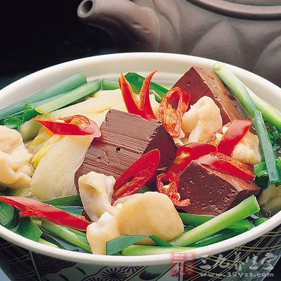 菠菜鴨血豆腐湯 菠菜鴨血豆腐湯