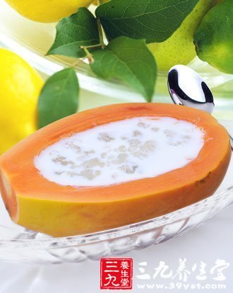 木瓜能治療蛋白質消化障礙