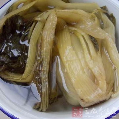 許多人更喜歡以腌菜下飯,但腌菜中含有較多量的亞硝胺 許多人更喜歡以腌菜下飯,但腌菜中含有較多量的亞硝胺