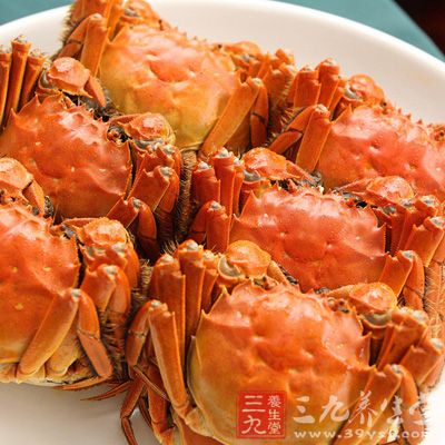 螃蟹，田螺等屬於寒性食物