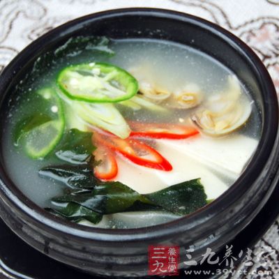 豆腐配海帶