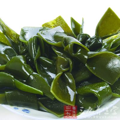 海帶(即昆布)能軟堅散結，能使血通氣暢