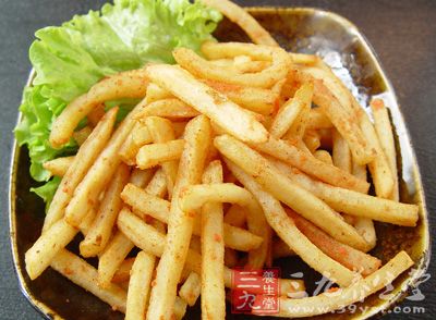 薯條幾乎不含有什麼營養成分