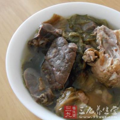 菜干豬肺湯