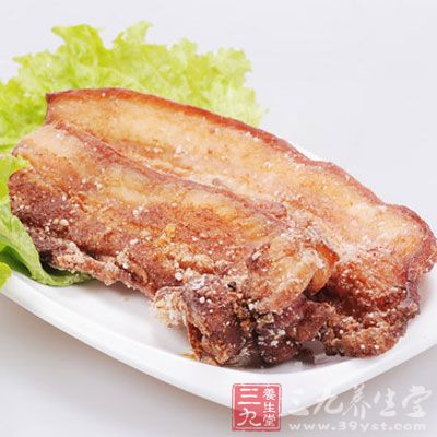 忌食用高溫油炸的鹹肉