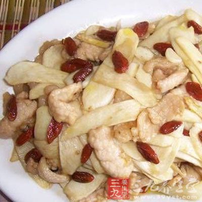 枸杞炒肉絲 枸杞炒肉絲