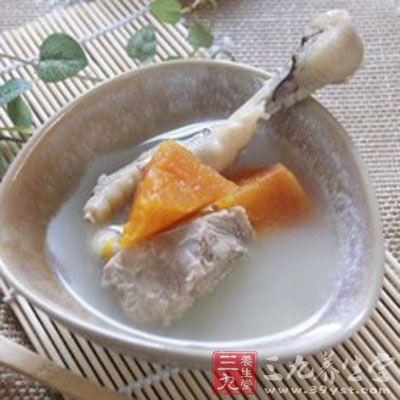 木瓜豬骨炖花生 木瓜豬骨炖花生