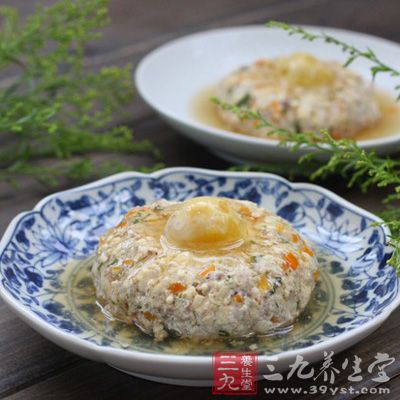 鹹蛋豆腐蒸肉餅