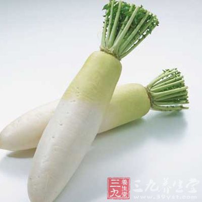 蘿卜含有較多的水分、維生素C