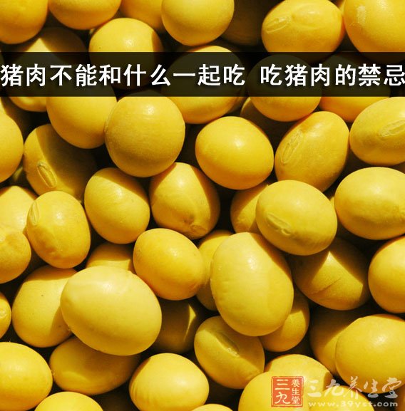 豬肉與黃豆不宜搭配