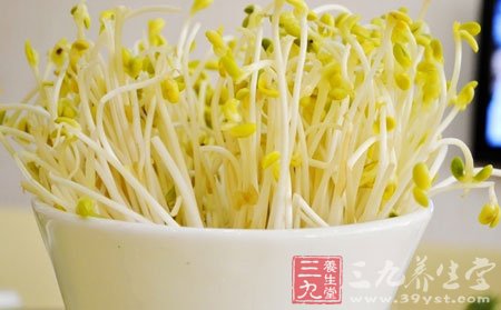 黃豆芽變綠是因為黃豆芽見了光