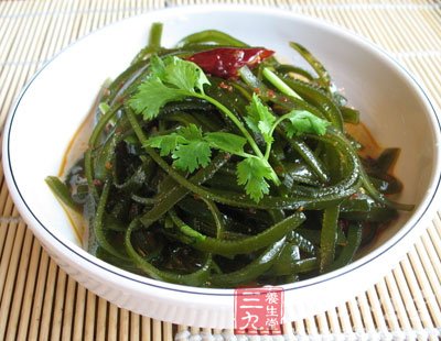 海帶中含有大量的多不飽和脂肪酸