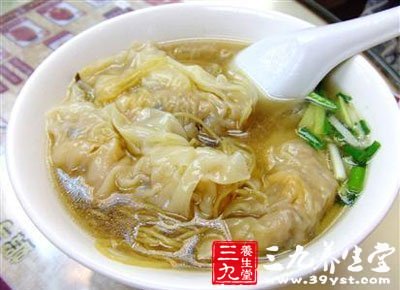 水餃面白菜蝦高湯