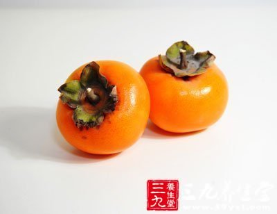 冬天吃柿子