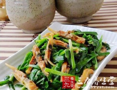 韭菜做熟後存放過久