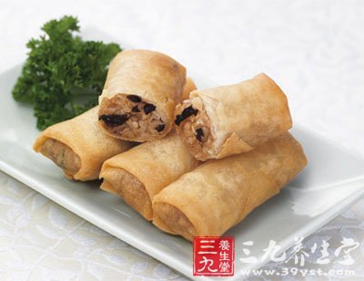 炸糯米卷時