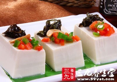 豆腐含嘌呤較多多食易導致痛風發作