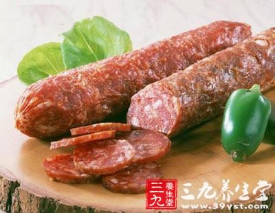 鹹肉臘肉香腸等不能常食