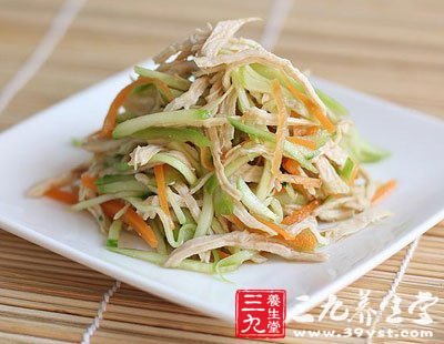吃什麼養胃 黃瓜拌雞絲