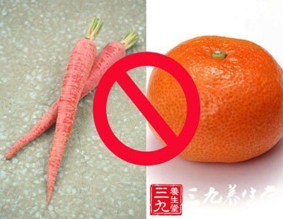 食物禁忌蘿卜與橘子食用
