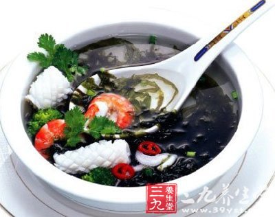 紫菜黃瓜湯清熱益腎