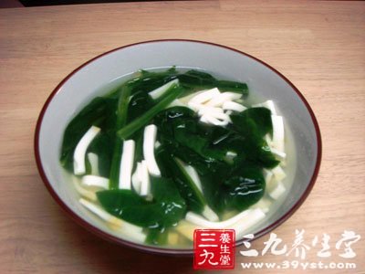 菠菜豆腐可同食