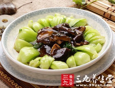 美味香菇油菜