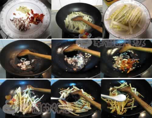 豆豉筍尖的做法