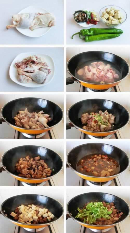 凍豆腐炖鴨的做法