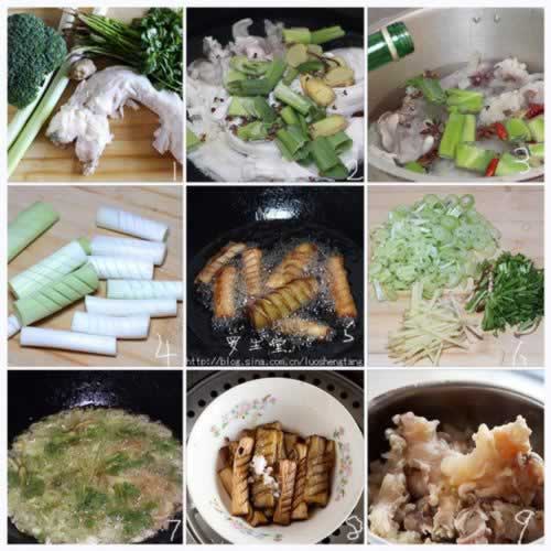 蔥燒牛蹄筋的做法