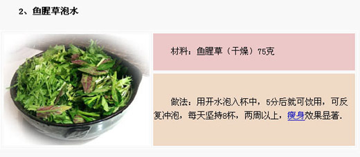  生梨苦蒿 民間方月減十斤 
