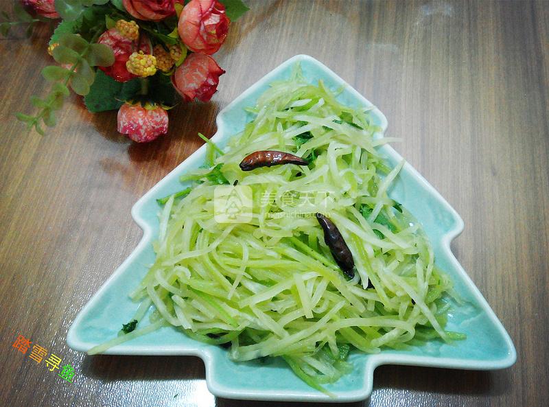 涼拌莴筍絲的做法步驟：6
