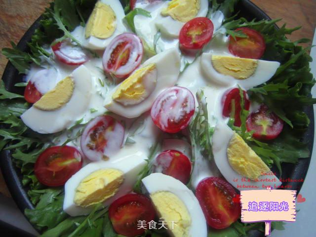 酸奶蔬菜沙拉--給你的腸胃減減負的做法步驟：7