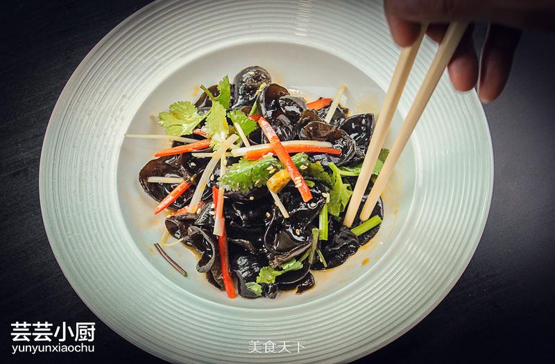 老醋木耳——清腸涼拌菜的做法步驟：3