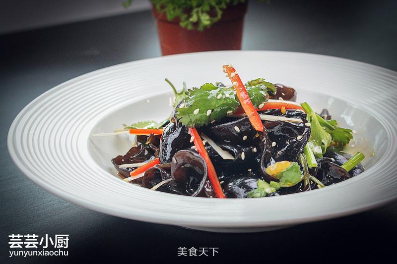 老醋木耳——清腸涼拌菜的做法步驟：5