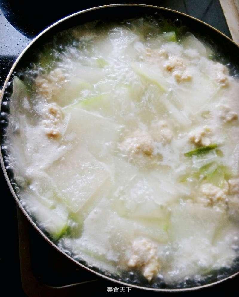 清爽冬瓜丸子湯的做法步驟：6