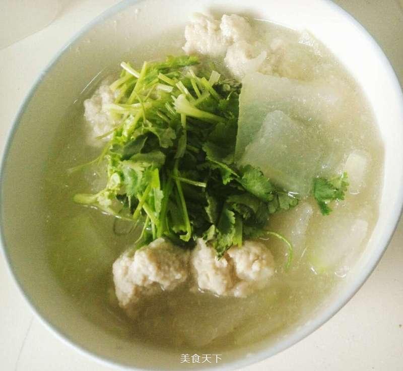 清爽冬瓜丸子湯的做法步驟：7