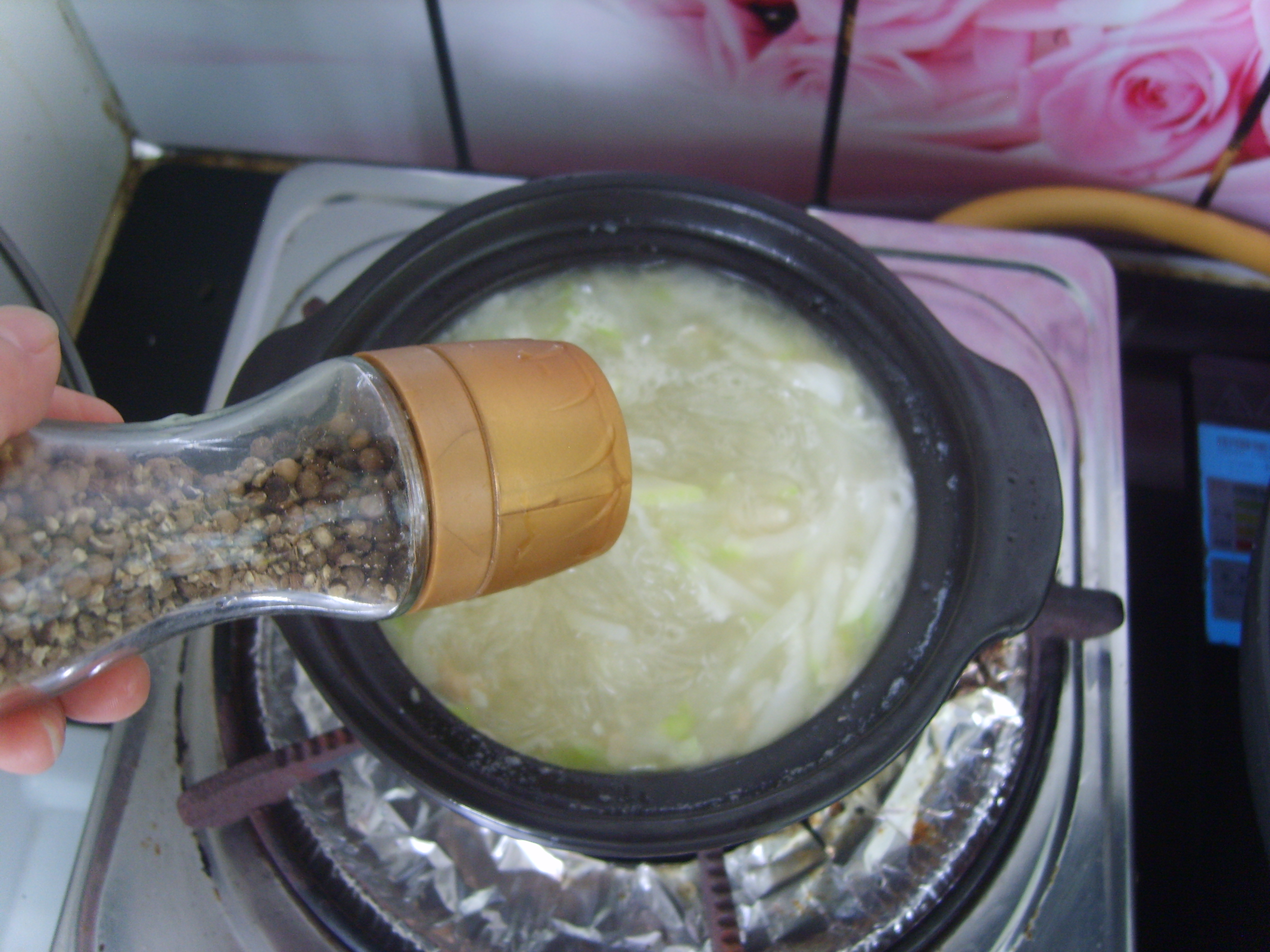 節瓜瑤柱蝦米粉絲煲的做法步驟：15