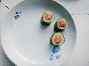 黃瓜釀肉的做法步驟：5