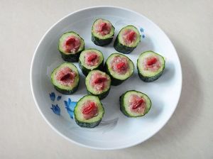 黃瓜釀肉的做法步驟：6