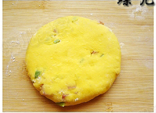 美味芝麻南瓜燒餅的做法步驟：15