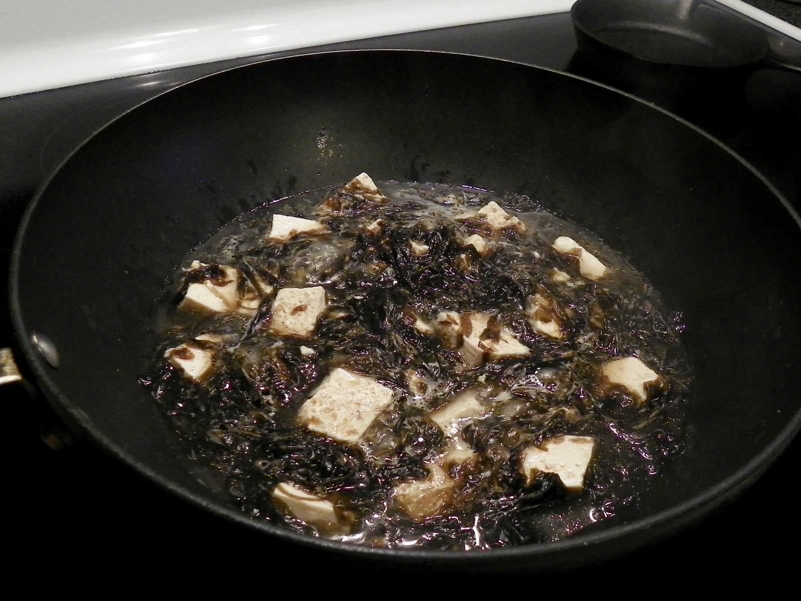 味噌豆腐紫菜湯的做法步驟：5