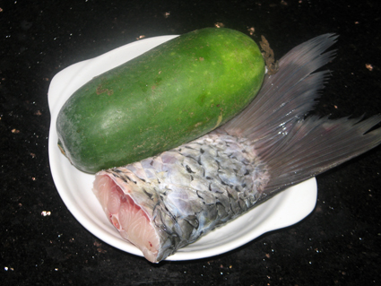 魚尾節瓜湯的做法步驟：1